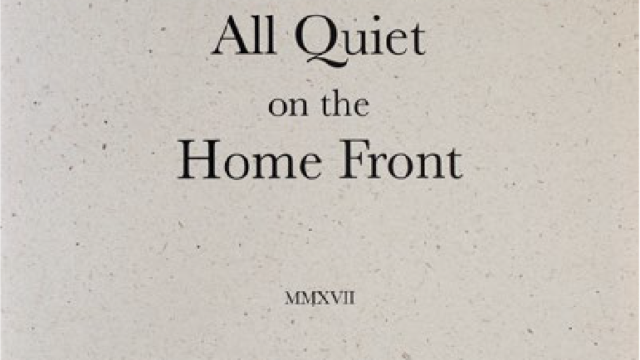 Colin PANTALL  All quiet on the home front