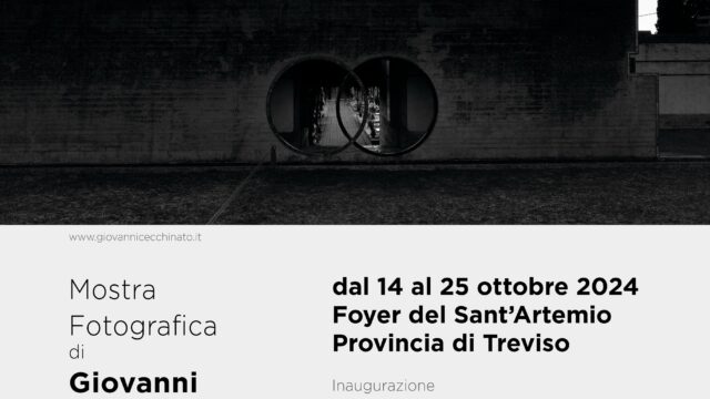 Giovanni Cecchinato  Foyer Sant’Artemio – Treviso  Fino al 25 Ottobre 2024
